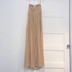 *NEW Long fancy pink/beige dress